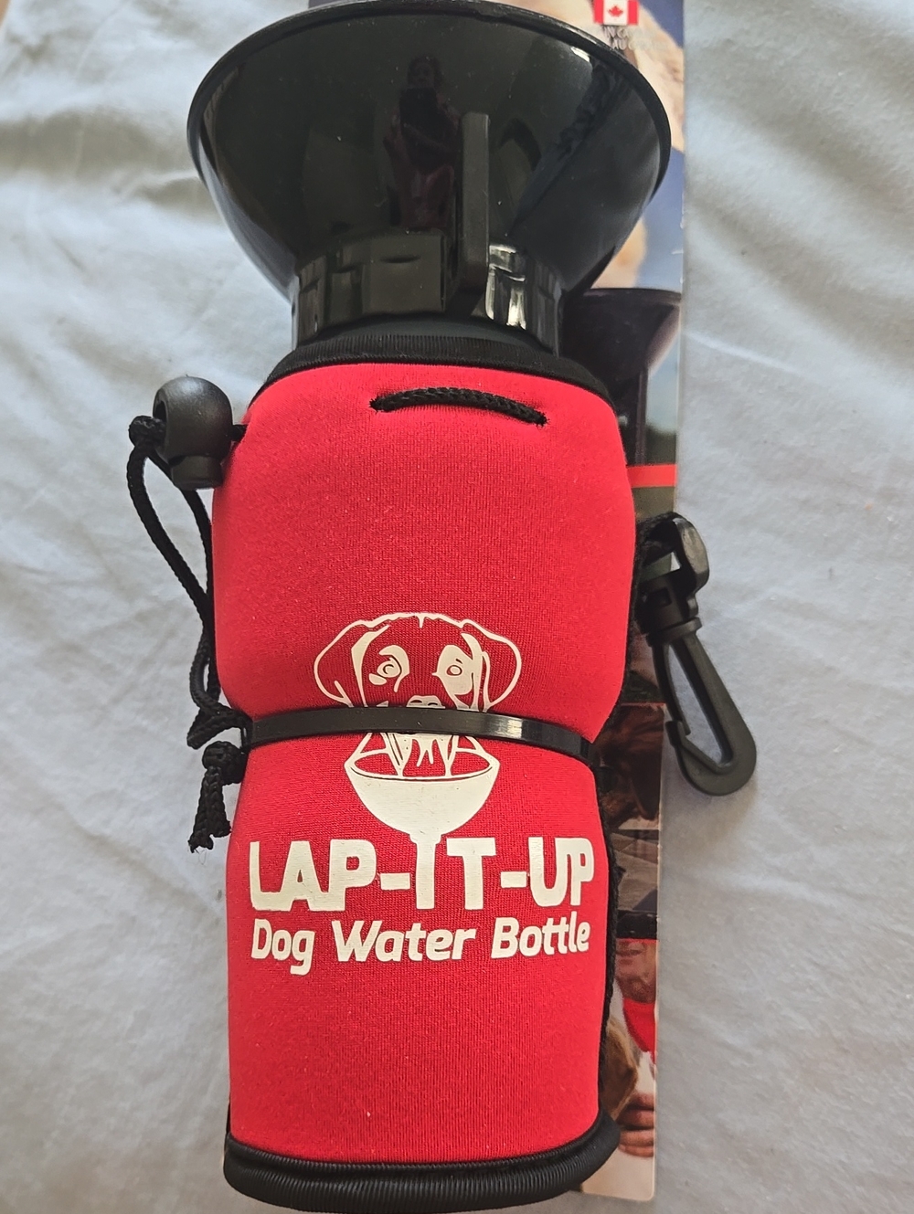 Red Dog Water Bottle - Portable Pet Hydration